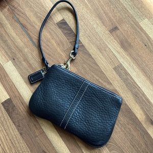 Black Coach Classic Wristlet